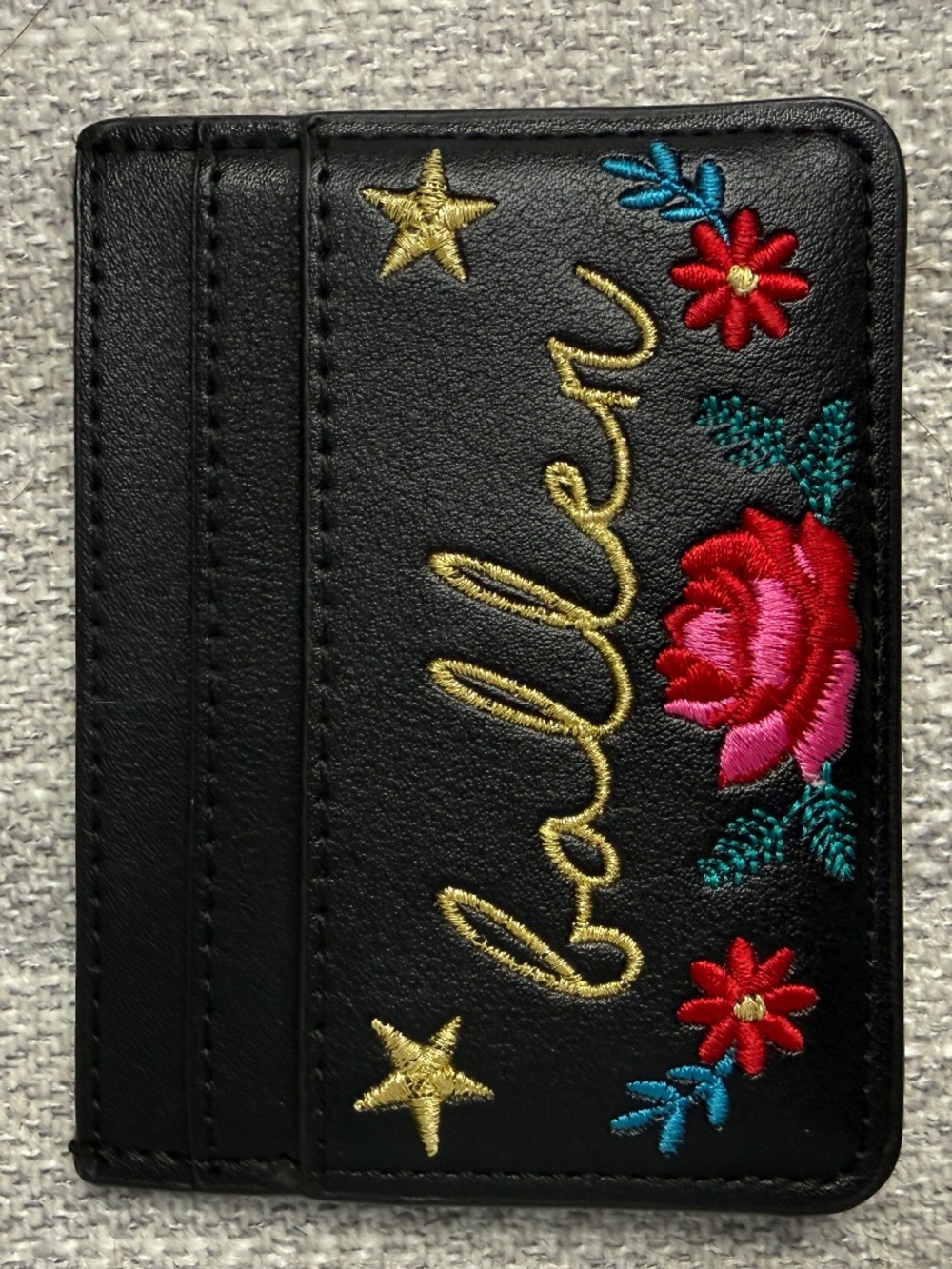 Skinny Dip Leather "Baller" Small Card Holder Gently Used